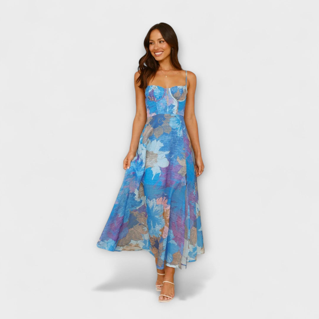 Floral Print Strap Dress for Women - Stylish and Alluring