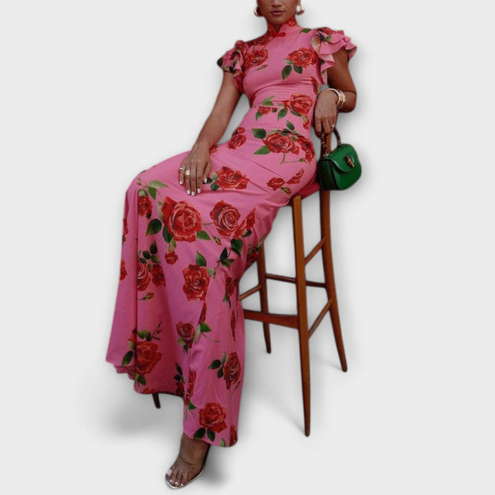 Maxi Dress with Floral Print