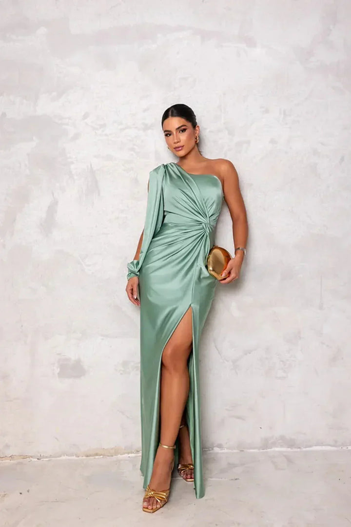 Women's One-shoulder Wedding Guest Dress | Maxi