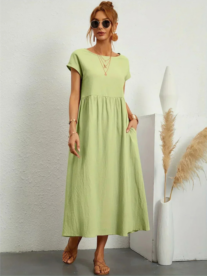 Jessica™ | Elegant Round Neck Dress