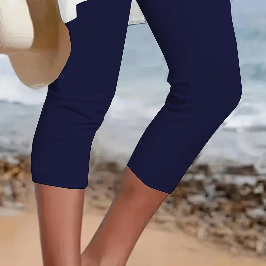Women's Plus Size Capri Leggings | Cropped