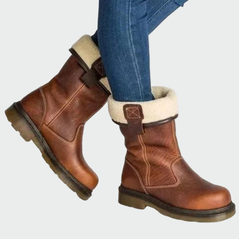 Invested Leather Winter Boot