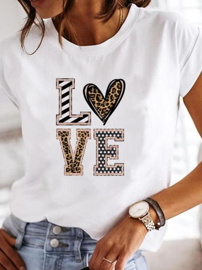 Women's Casual Printed T-Shirt | Short Sleeve