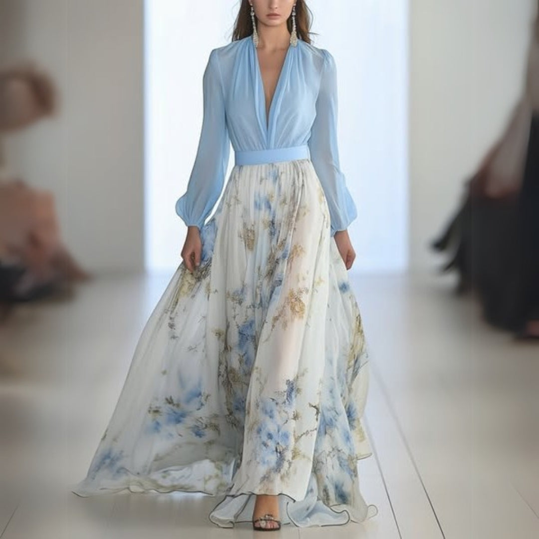 Dolores | Elegant Floral Maxi Dress