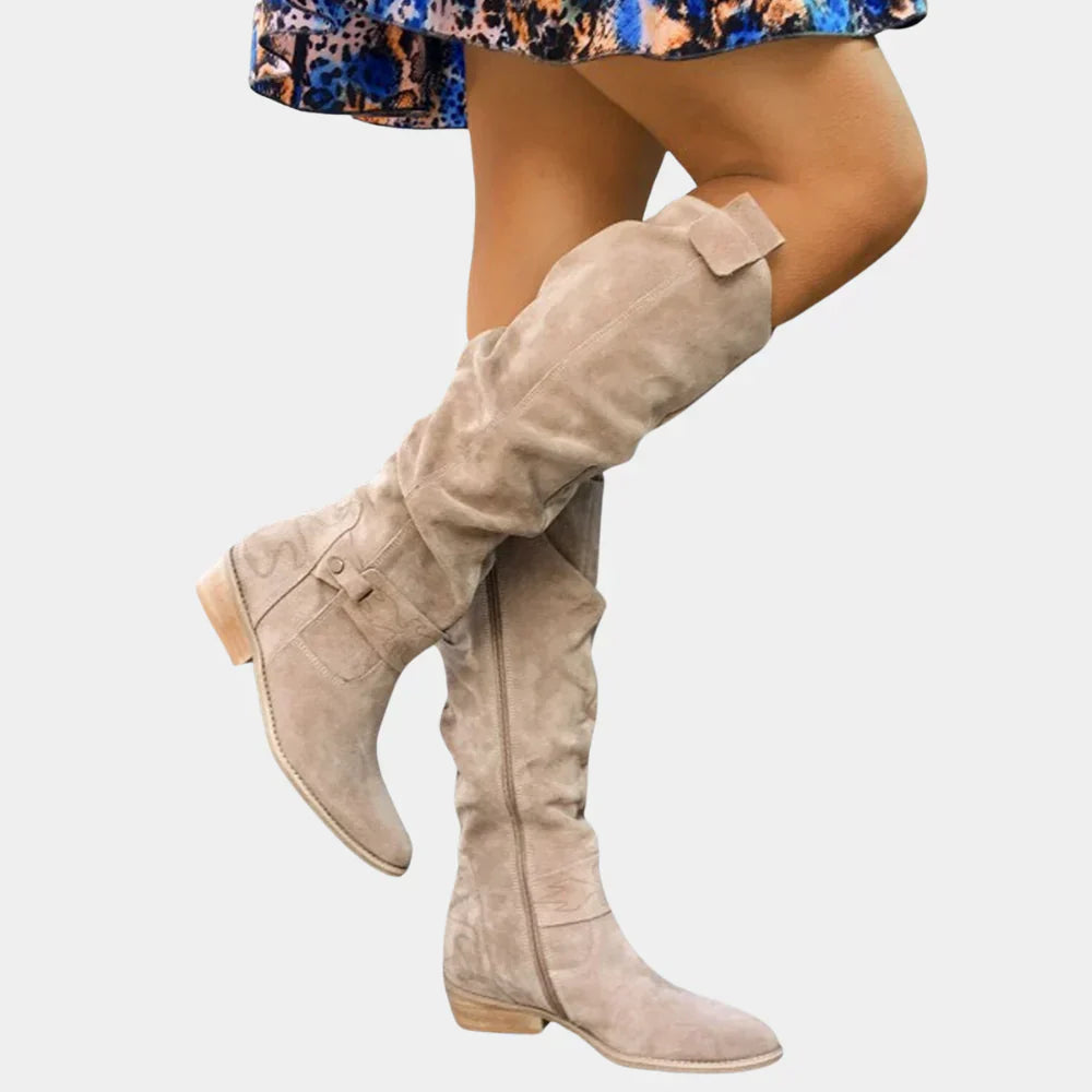 Amelia | Women’s Winter Knee-High Zipper Boots