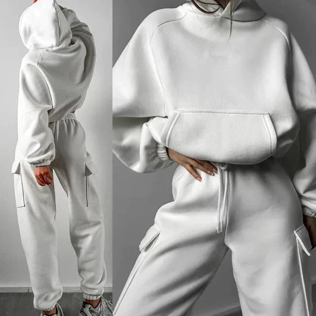Jasmine | Women’s Cargo Pocket Hoodie And Joggers Set