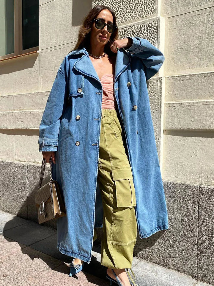 Amber | Women’s Long Sleeve Belted Trench Coat