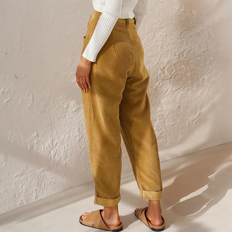 Women’s High Waisted Tapered Pants | Casual