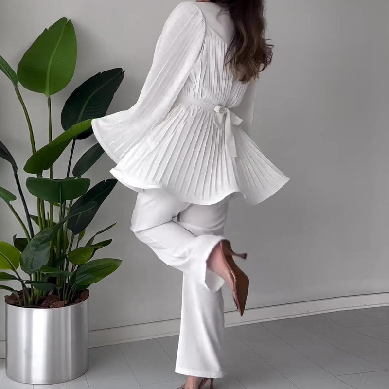 LUMINA – PLEATED TWO-PIECE SET