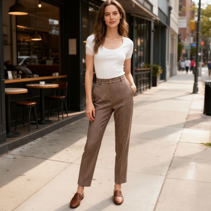 Women's Ankle Length Straight Leg Pants | Stylish