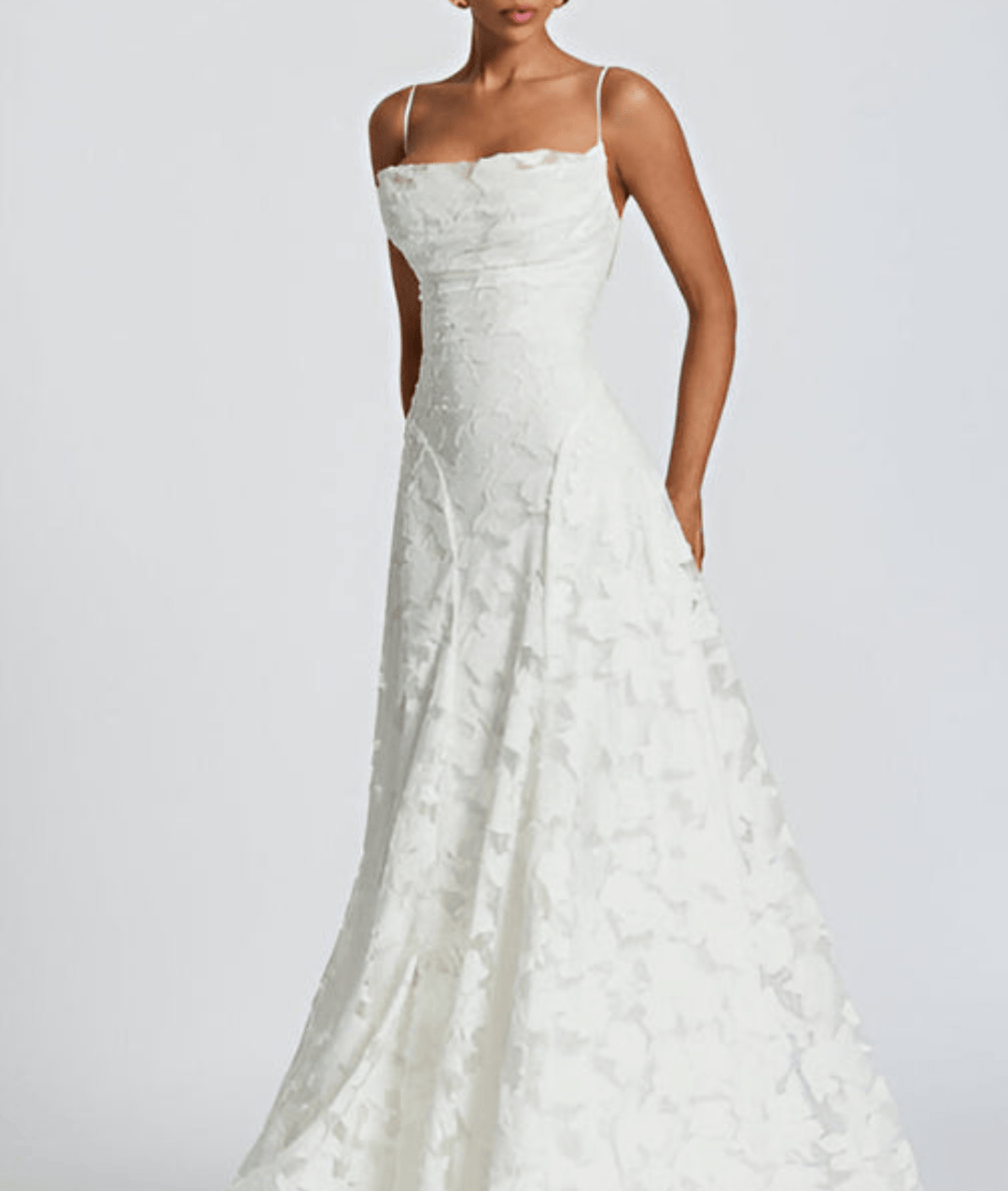 Women's Sphagetti Sleeves Wedding Guest Dress | Maxi
