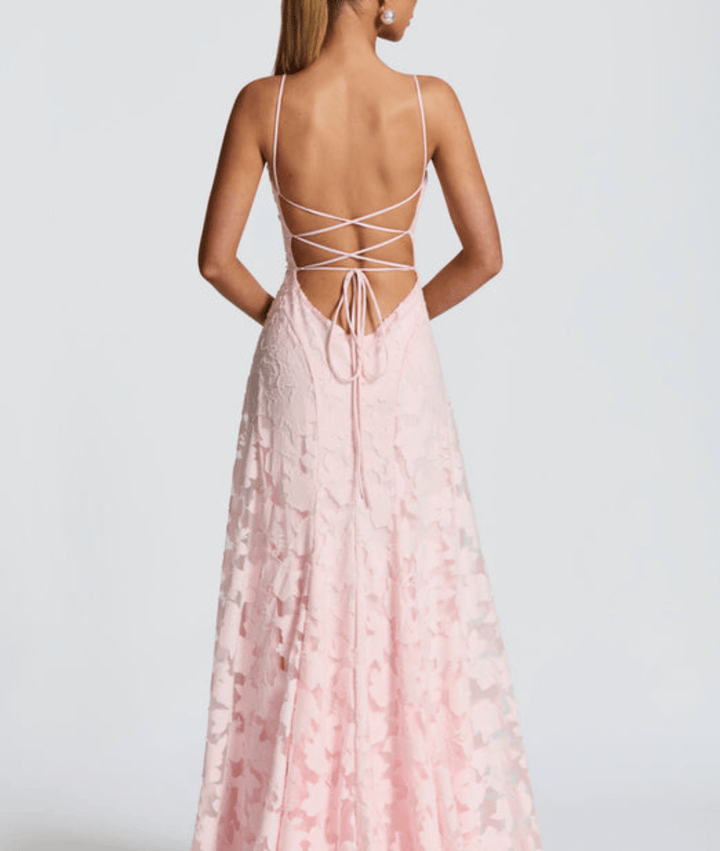 Women's Sphagetti Sleeves Wedding Guest Dress | Maxi