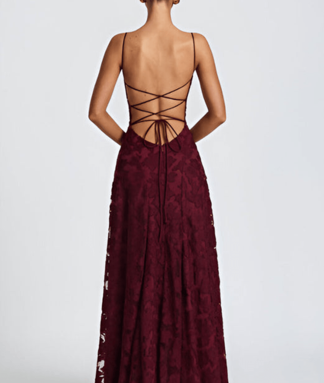 Women's Sphagetti Sleeves Wedding Guest Dress | Maxi