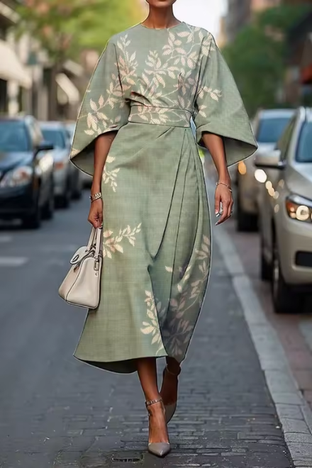 Women's Multicolor Floral Dress | Midi
