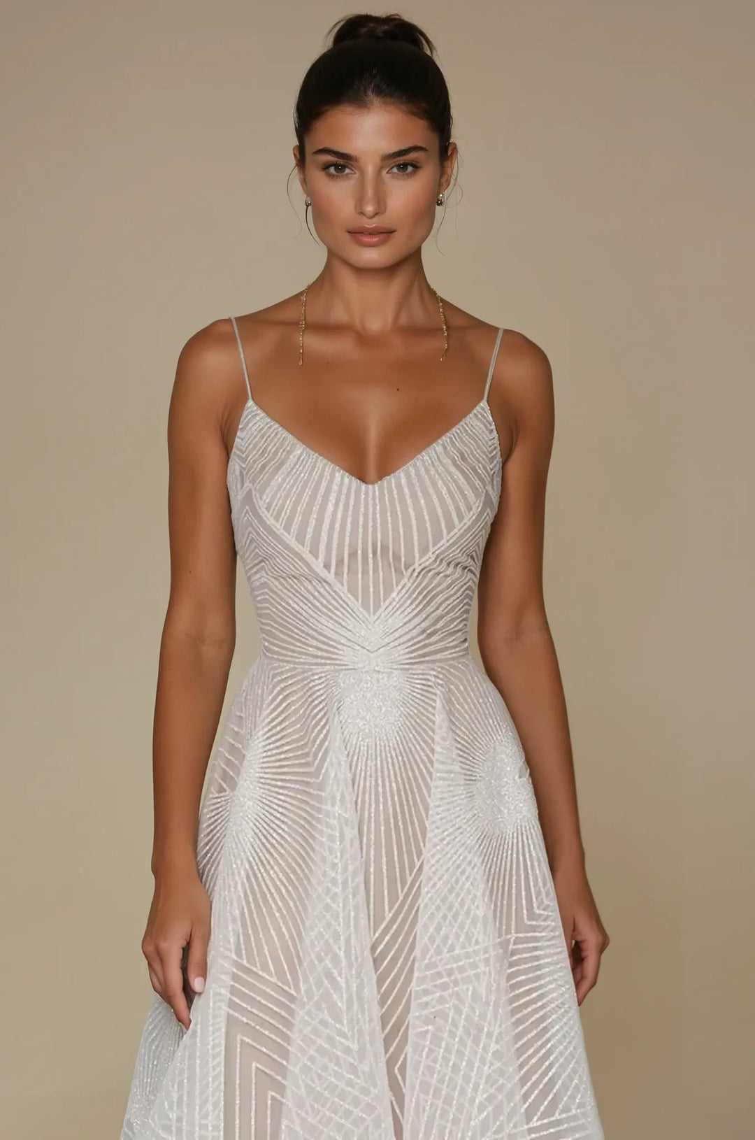 Women's Spaghetti Strap Sweetheart Neckline Wedding Guest Dress | Maxi & Midi