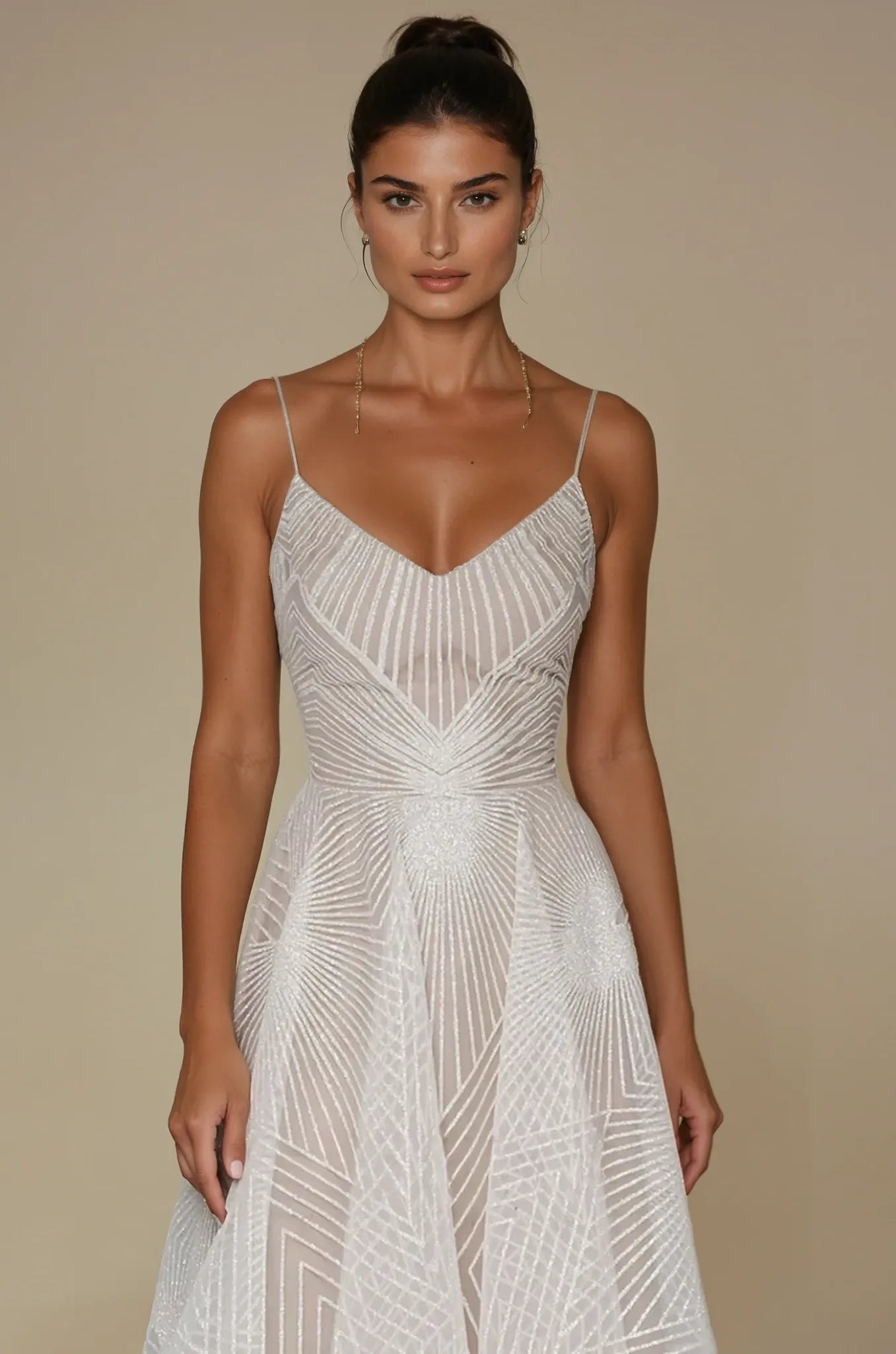 Women's Spaghetti Strap Sweetheart Neckline Wedding Guest Dress | Maxi & Midi