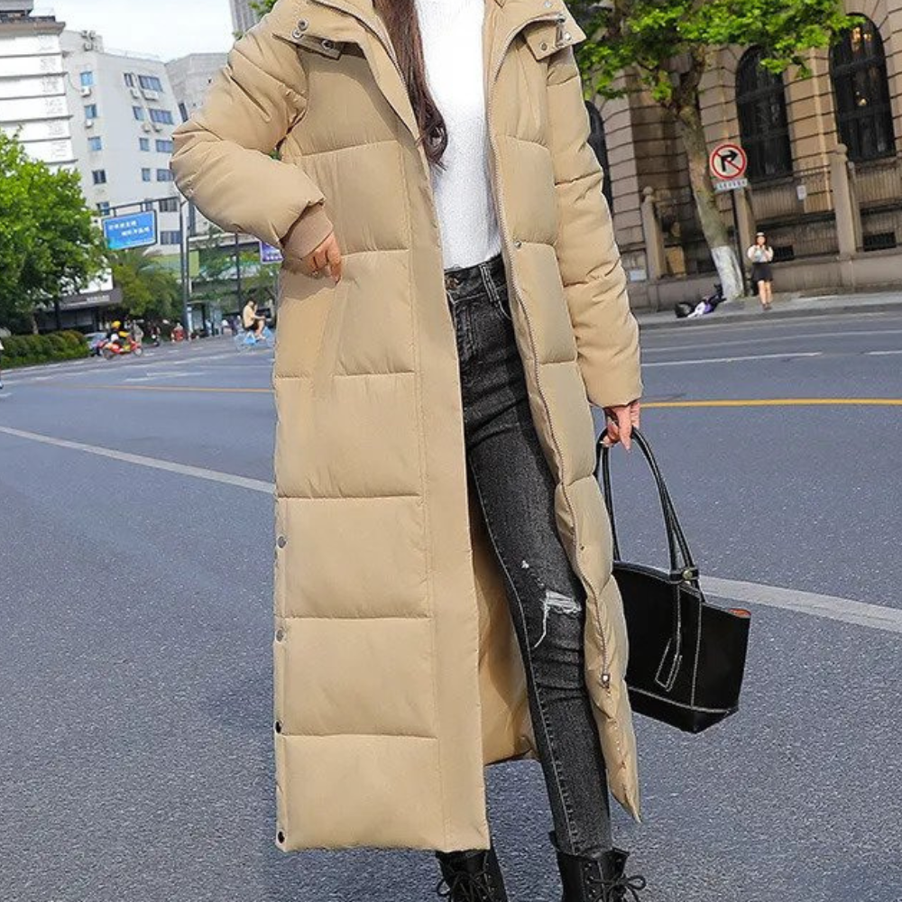Fiona | Women’s Long Quilted Warm Winter Coat
