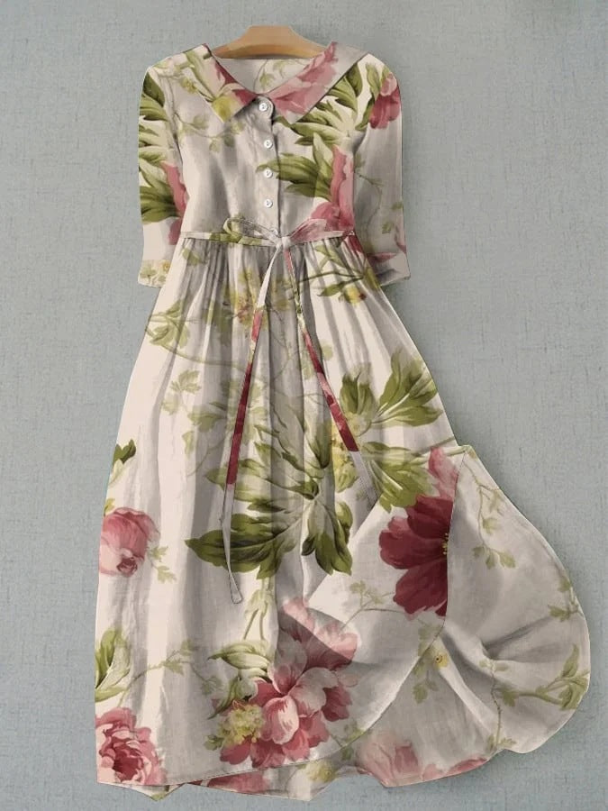 Women's Floral Inspired Dress | Midi