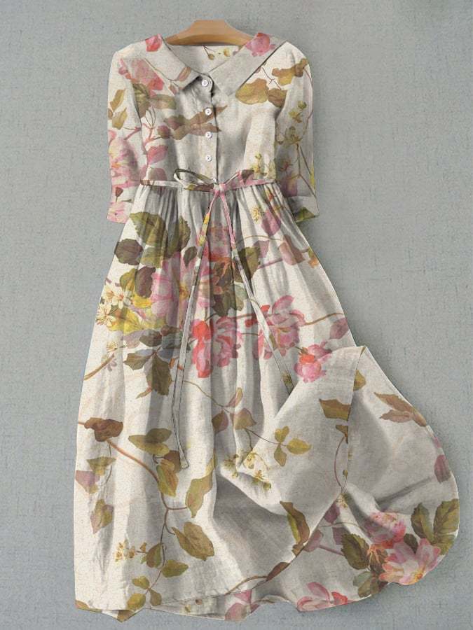 Women's V Neck Summer Dress | Midi