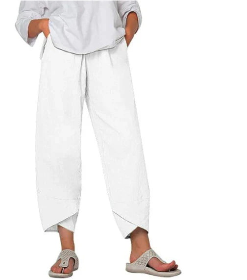 Women's Casual Cropped Trousers | Loose Fit