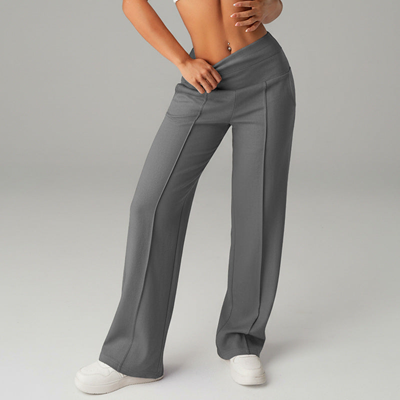 Outdoor high-waisted loose-fitting trousers