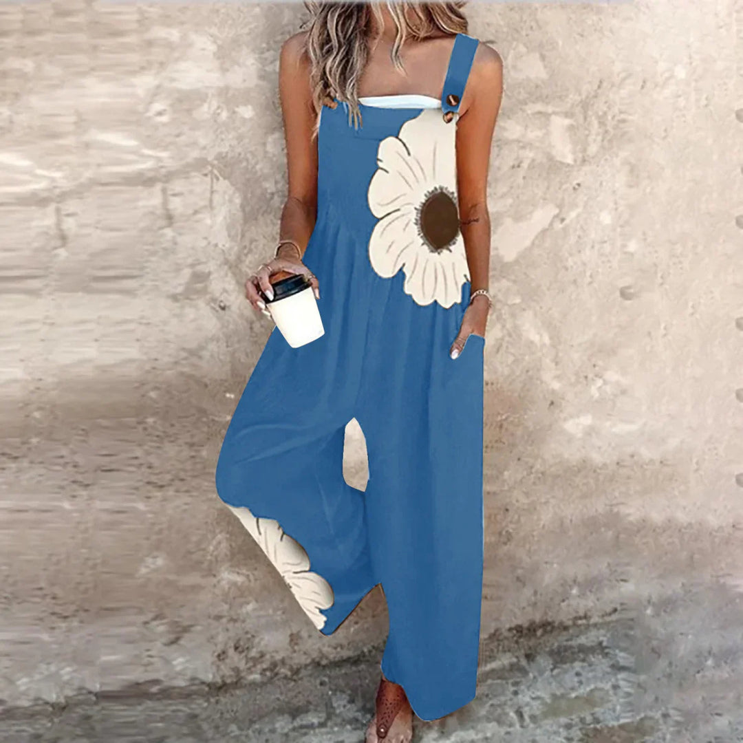 ELLIRA – SLEEVELESS JUMPSUIT WITH TAPERED LEGS & TIE WAIST