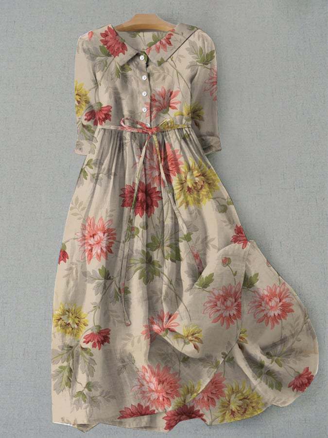 Women's Floral Printed Dress | Midi