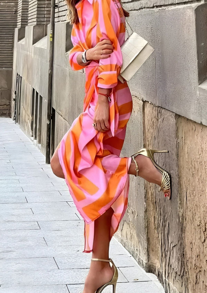 Tonya | Feminine Wrap Dress with Stylish Pattern