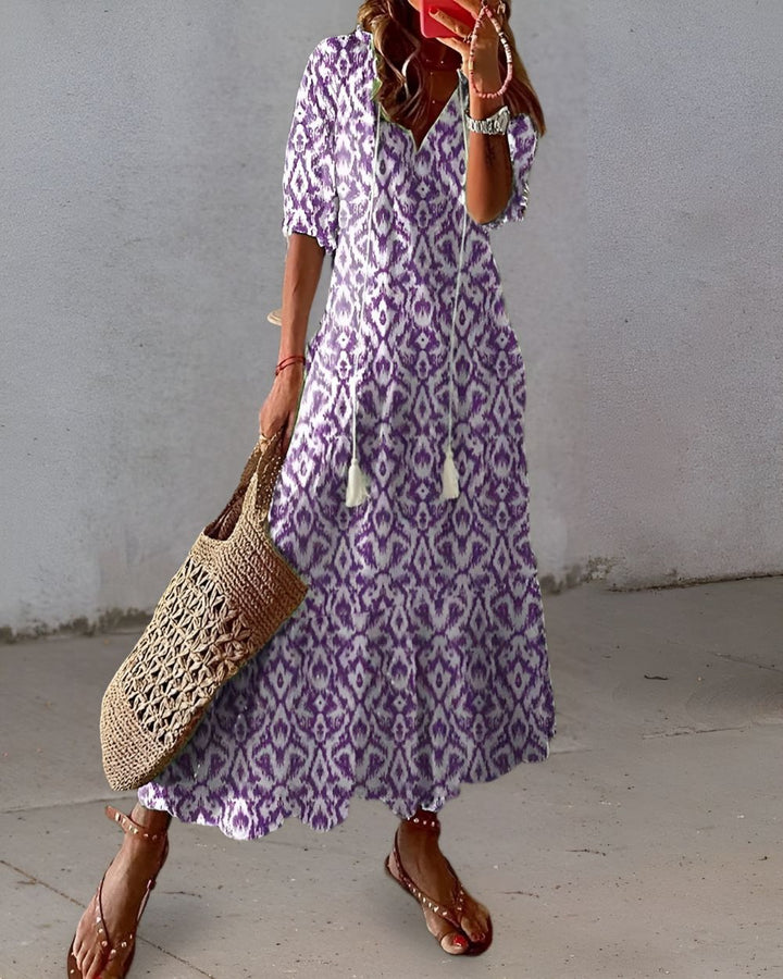 BOHO PRINT MAXI DRESS