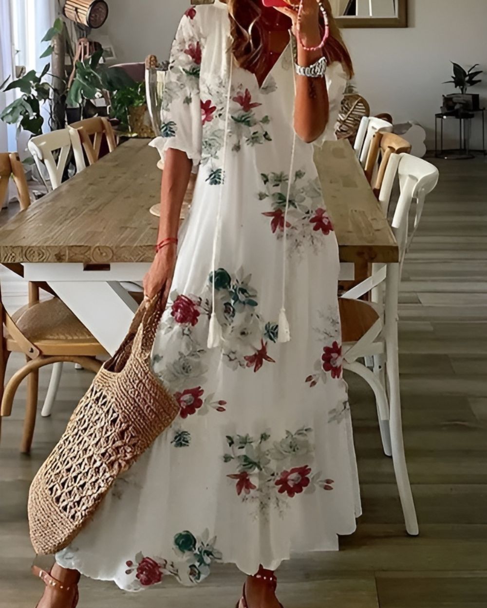 BOHO PRINT MAXI DRESS