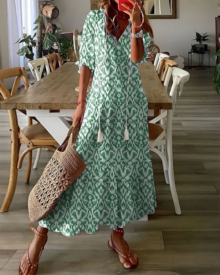BOHO PRINT MAXI DRESS
