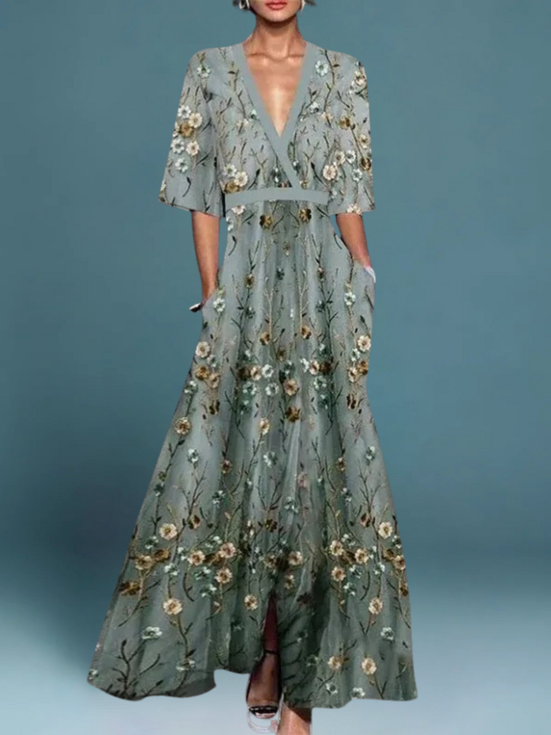 Helena | Elegant Floral Dress