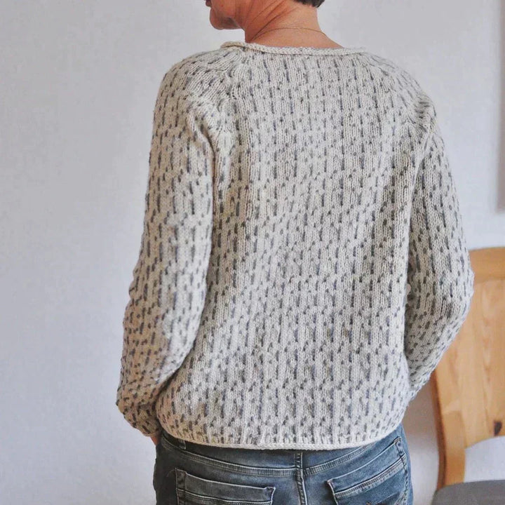 Dana | Women’s Casual Knit Sweater with Boat Neck