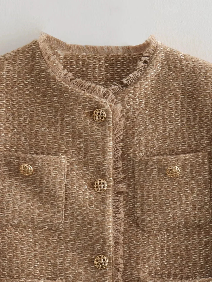 Emily | Women's Tweed Button-Down Jacket