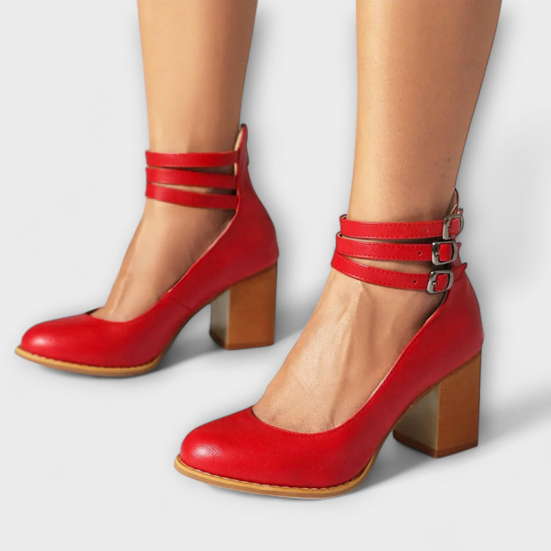 Pumps with Ankle Strap Design