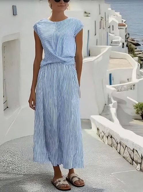 Riviera | Twist Effect Maxi Dress