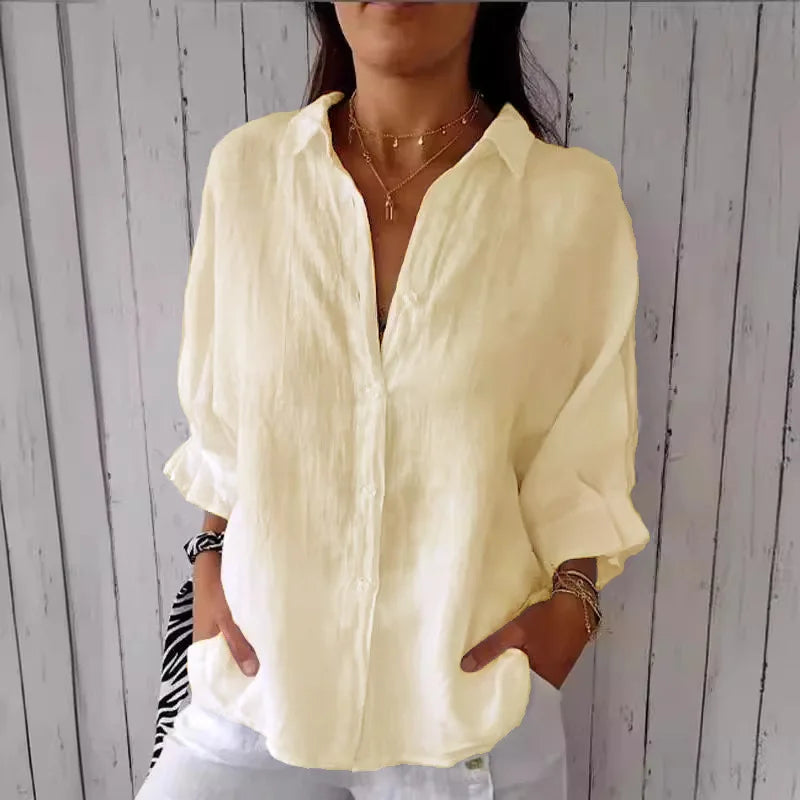 Women's Long Sleeve Formal Shirt | Collar