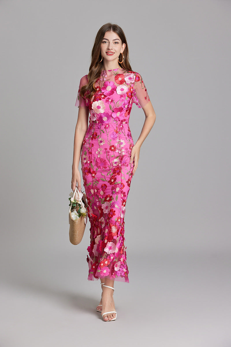 Women's Classic Floral Dress | Midi