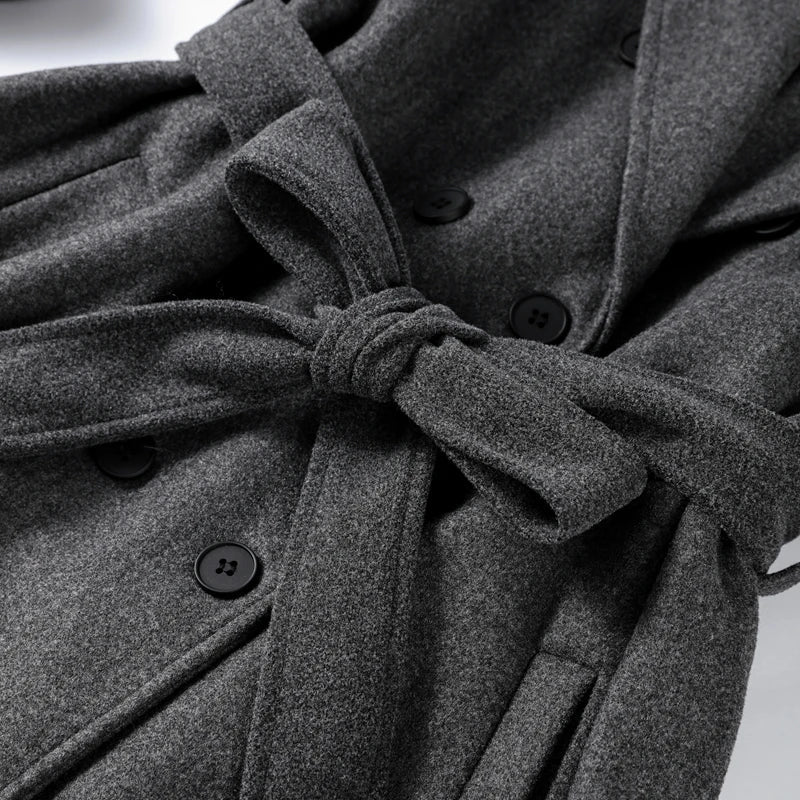 Clara | Winter Long Trench Wool Coat