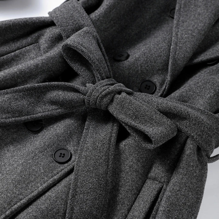 Clara | Winter Long Trench Wool Coat