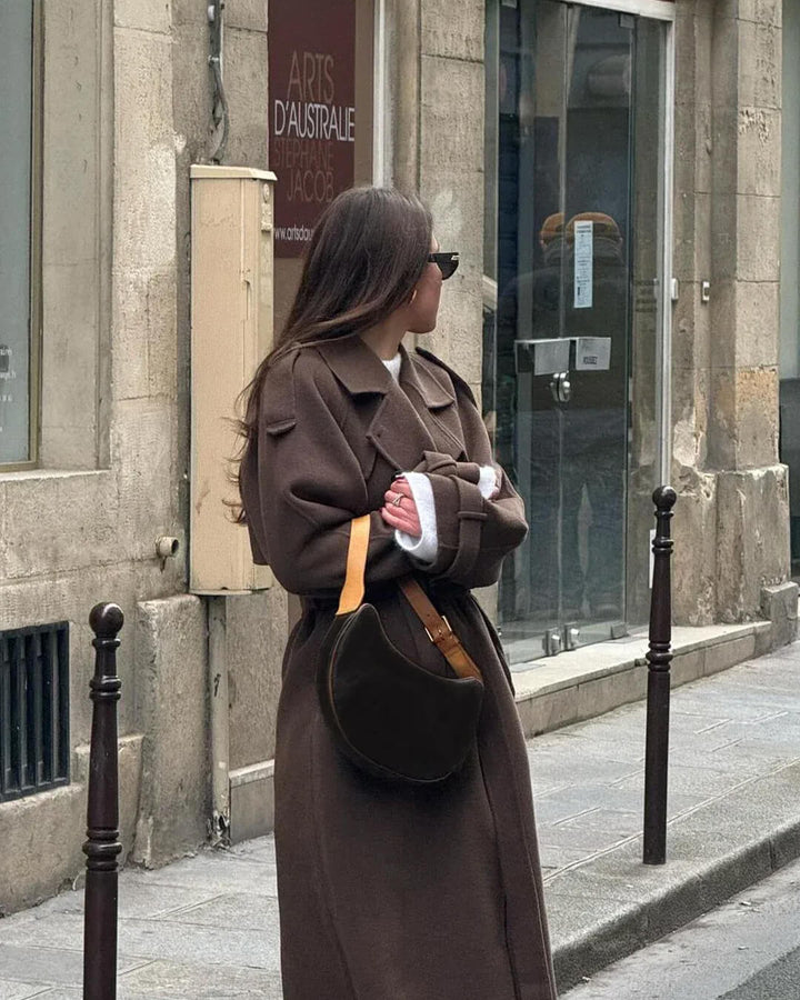 Clara | Winter Long Trench Wool Coat