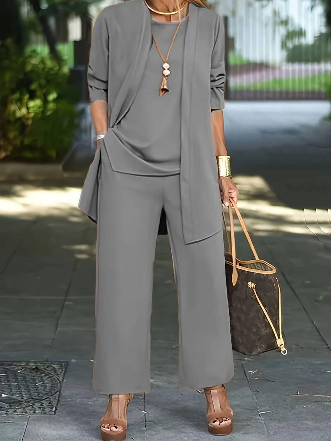 Bethany | Women Three Piece Relaxed Outfit Set