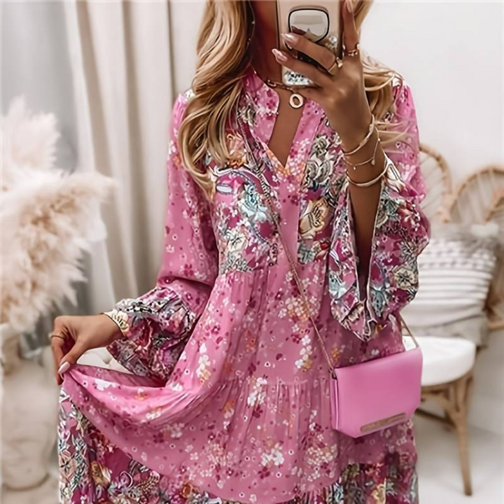 Women's Boho Ruffle Dress | Mini