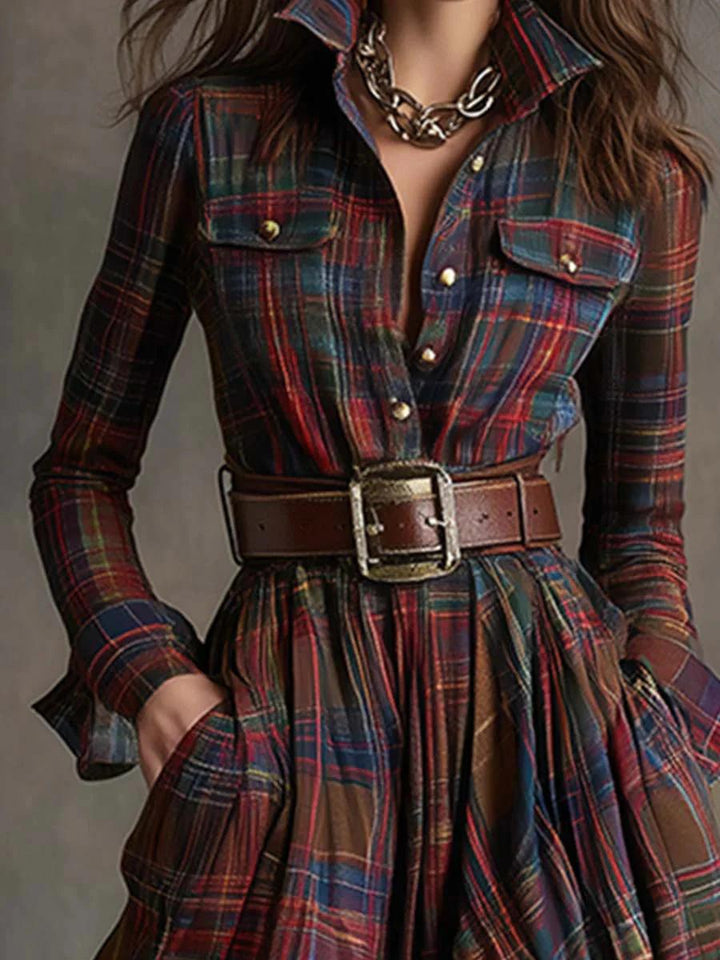 Scarlett™ | Belted Shirt Dress