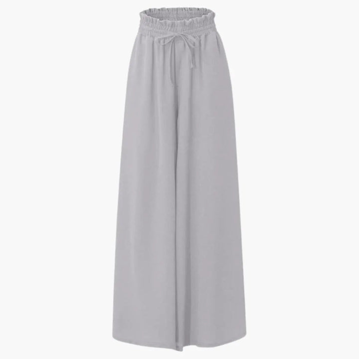 Women’s Wide Leg Pants with Drawstring and Side Pockets