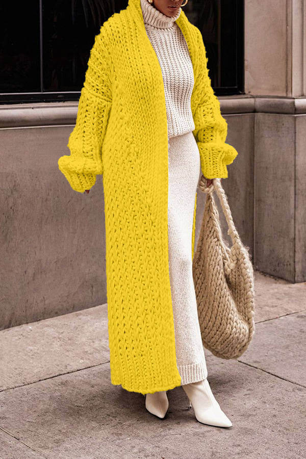 Ruby | Chic Winter Knit Set with Cardigan for Women