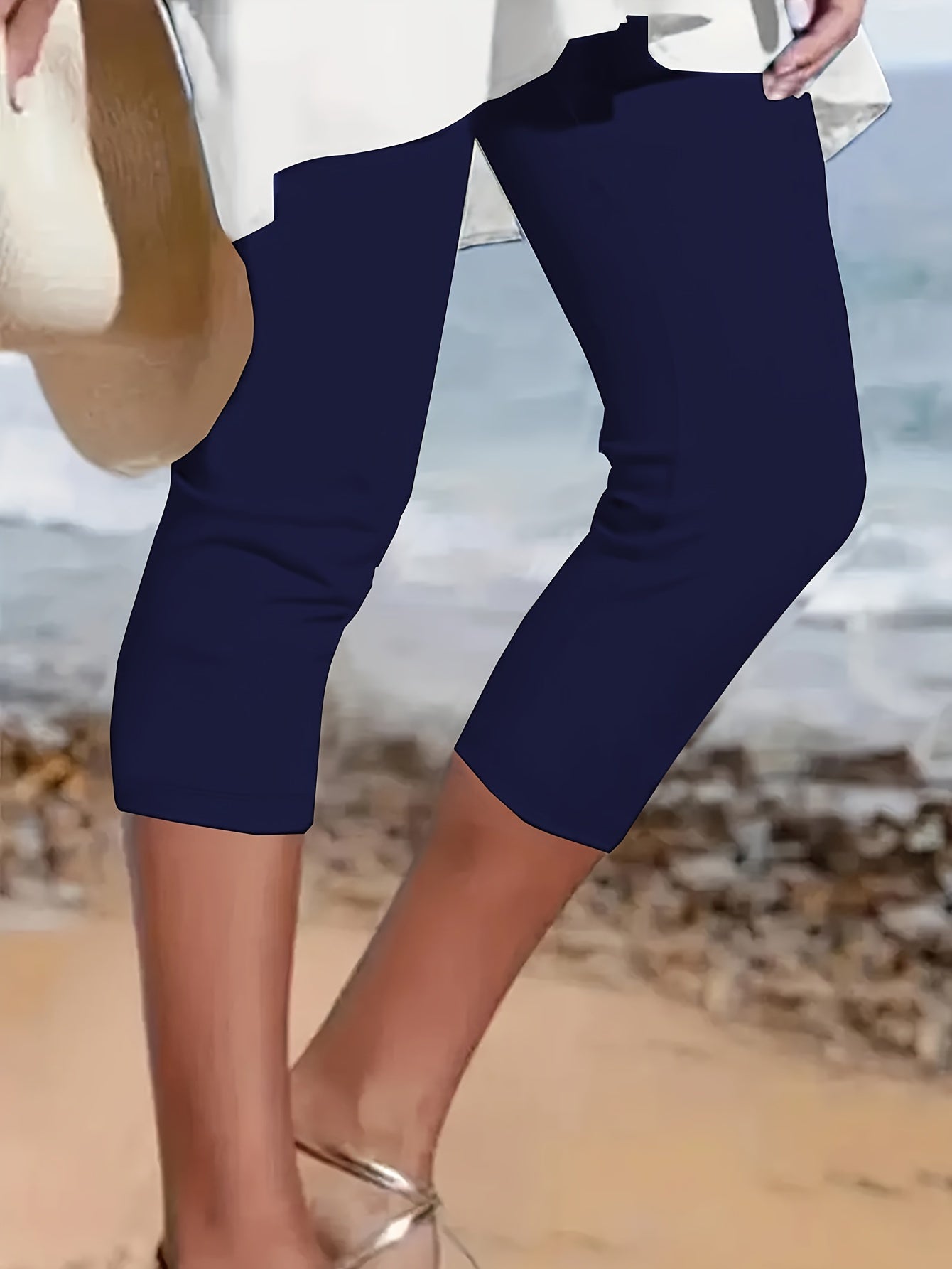 Women's Plus Size Capri Leggings | Cropped