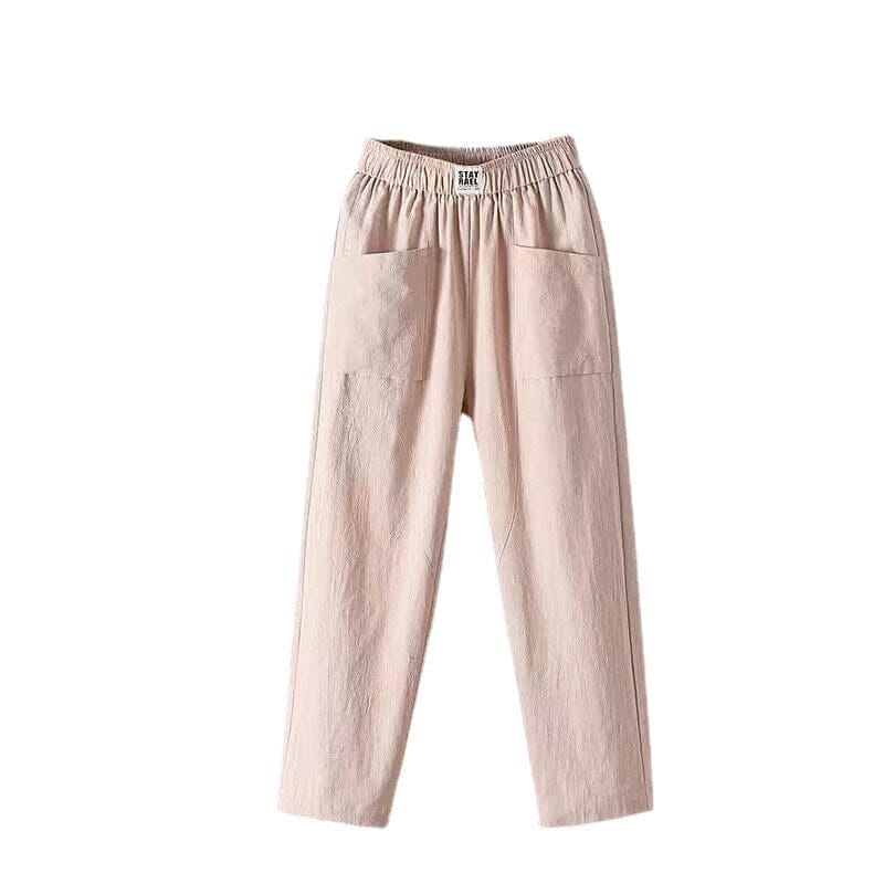 Women's Elastic Waist Pants with Pockets | Wide Leg