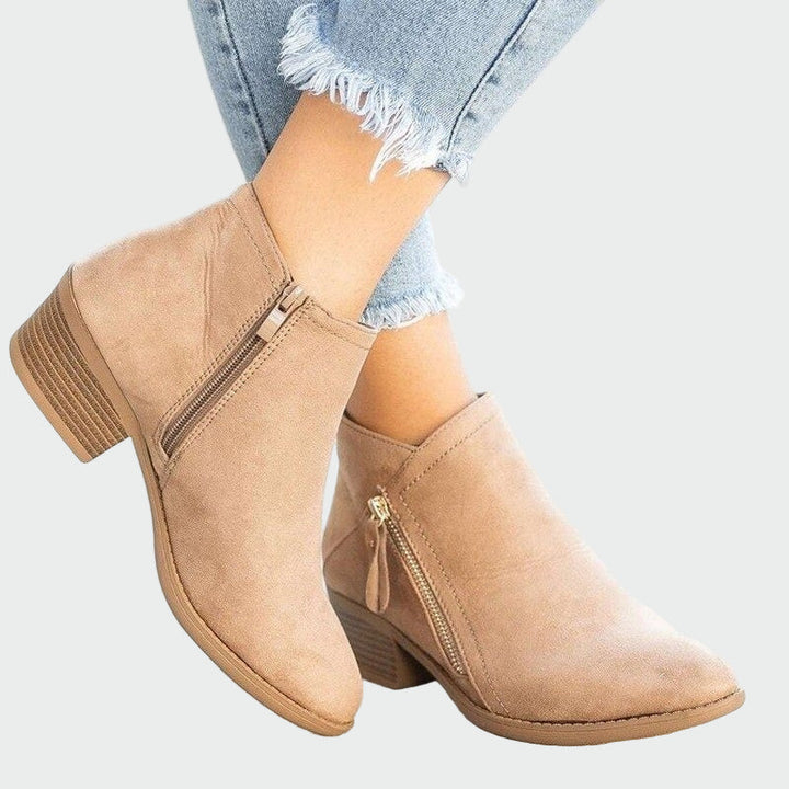 Premium Orthopaedic Leather Heeled Boots for Winter