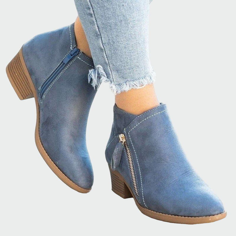 Premium Orthopaedic Leather Heeled Boots for Winter